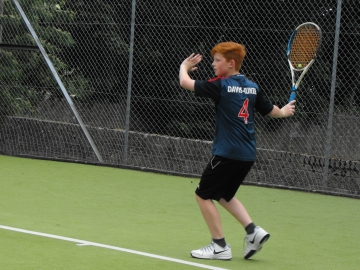 Marcus Davis plays a shot